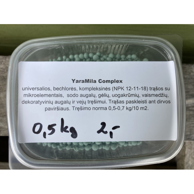 Trąšos YaraMila Complex, 500 g greito veikimo