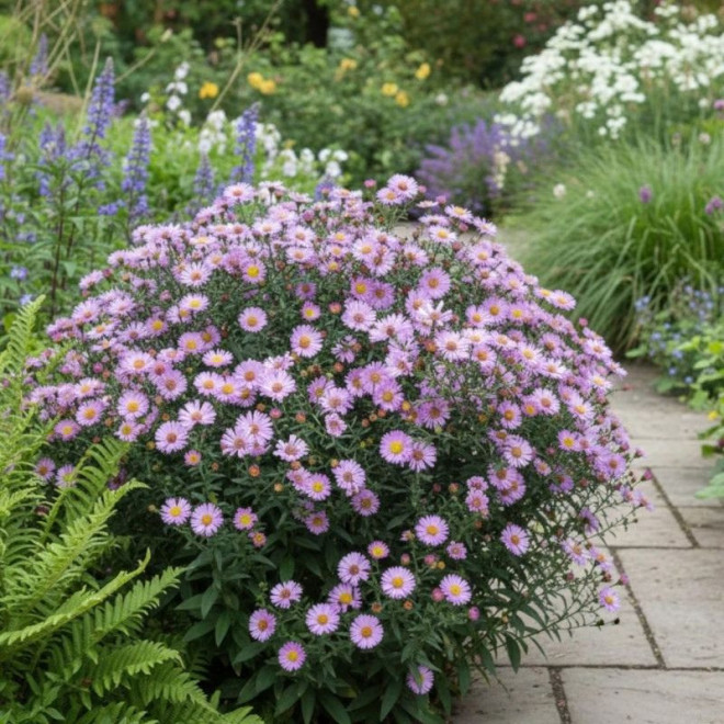 Astras (Aster novi-belgii) 'Fellowship'